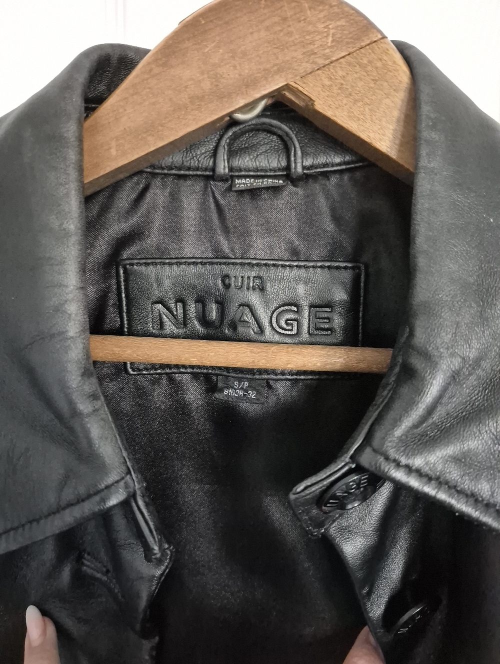 NUAGE Black Leather Jacket - Cuir